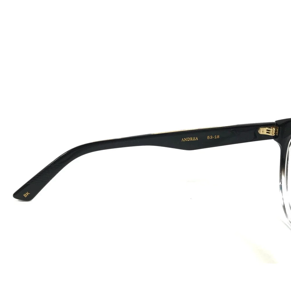 Alfred Kerbs Eyeglasses Frames ANDREA BK Black Gradient Round Full Rim 53-18-143